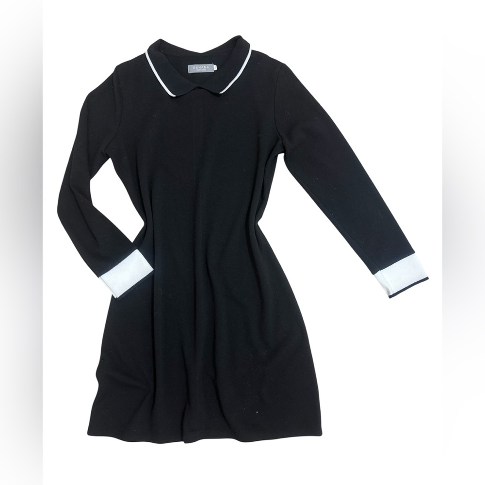 Banana Classic Black and White  Dress Size L